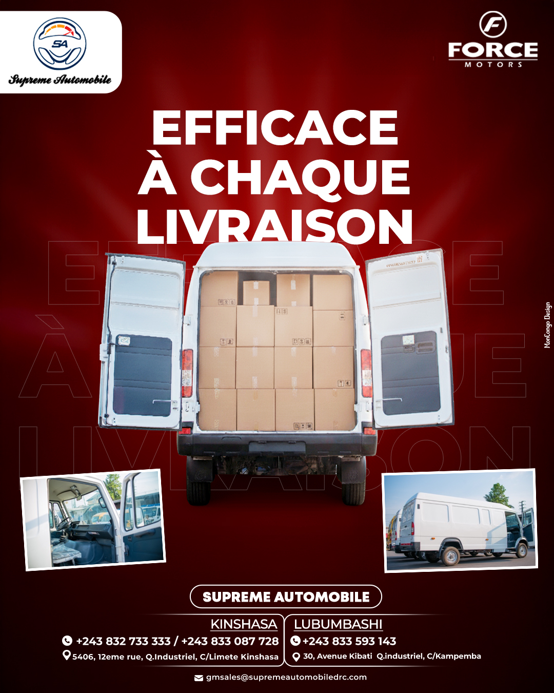 Force Delivery Van, efficace à chaque livraison
