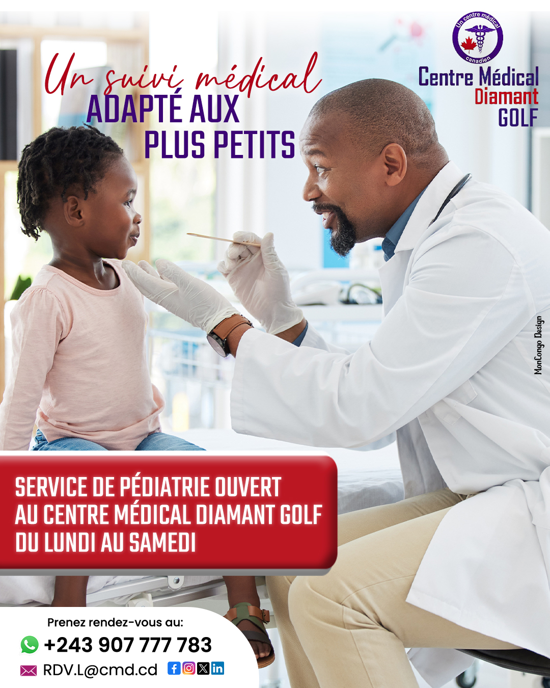 Le service de pédiatrie est ouvert du lundi au samedi !