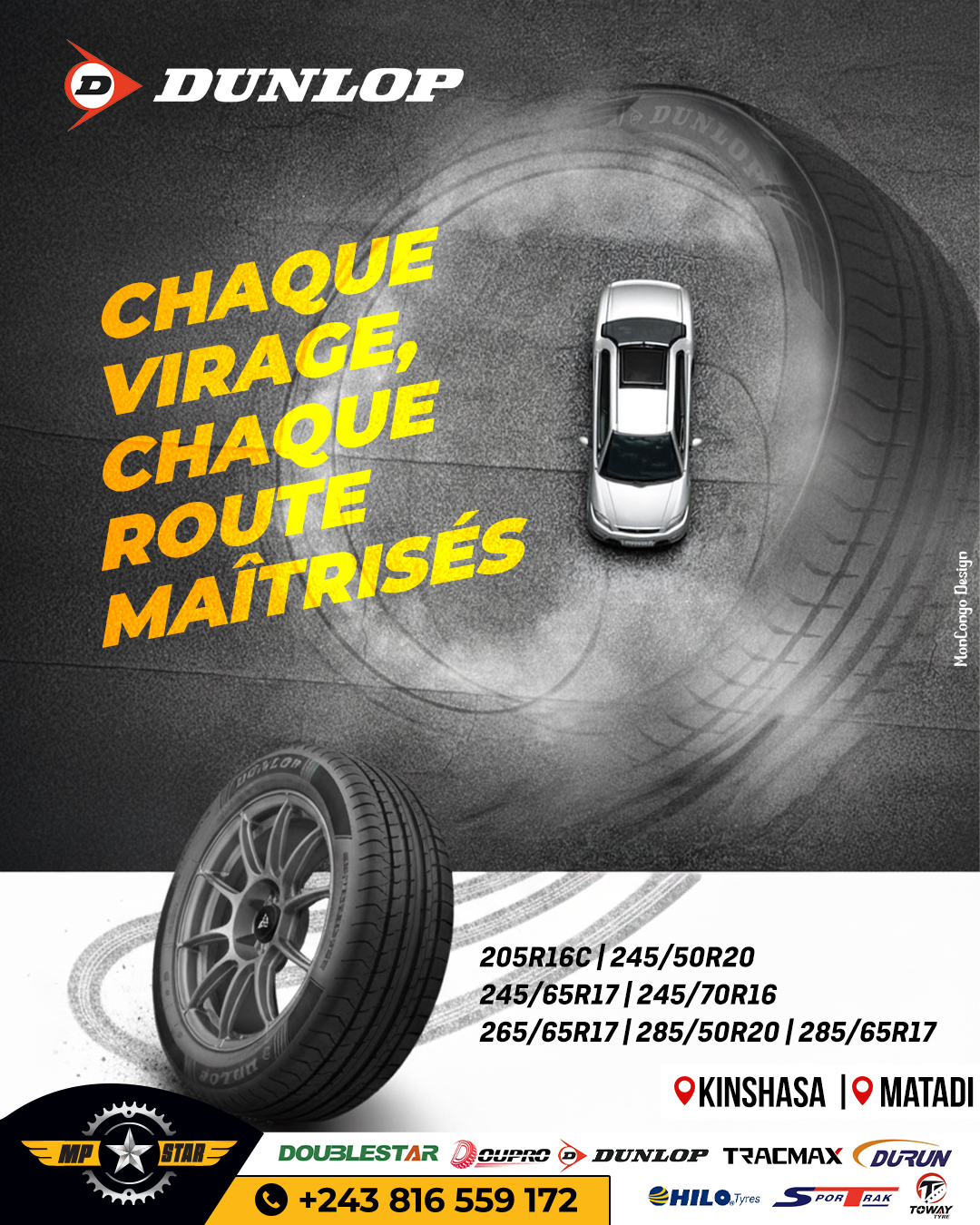 Optez pour les pneus Dunlop et profitez d’une performance