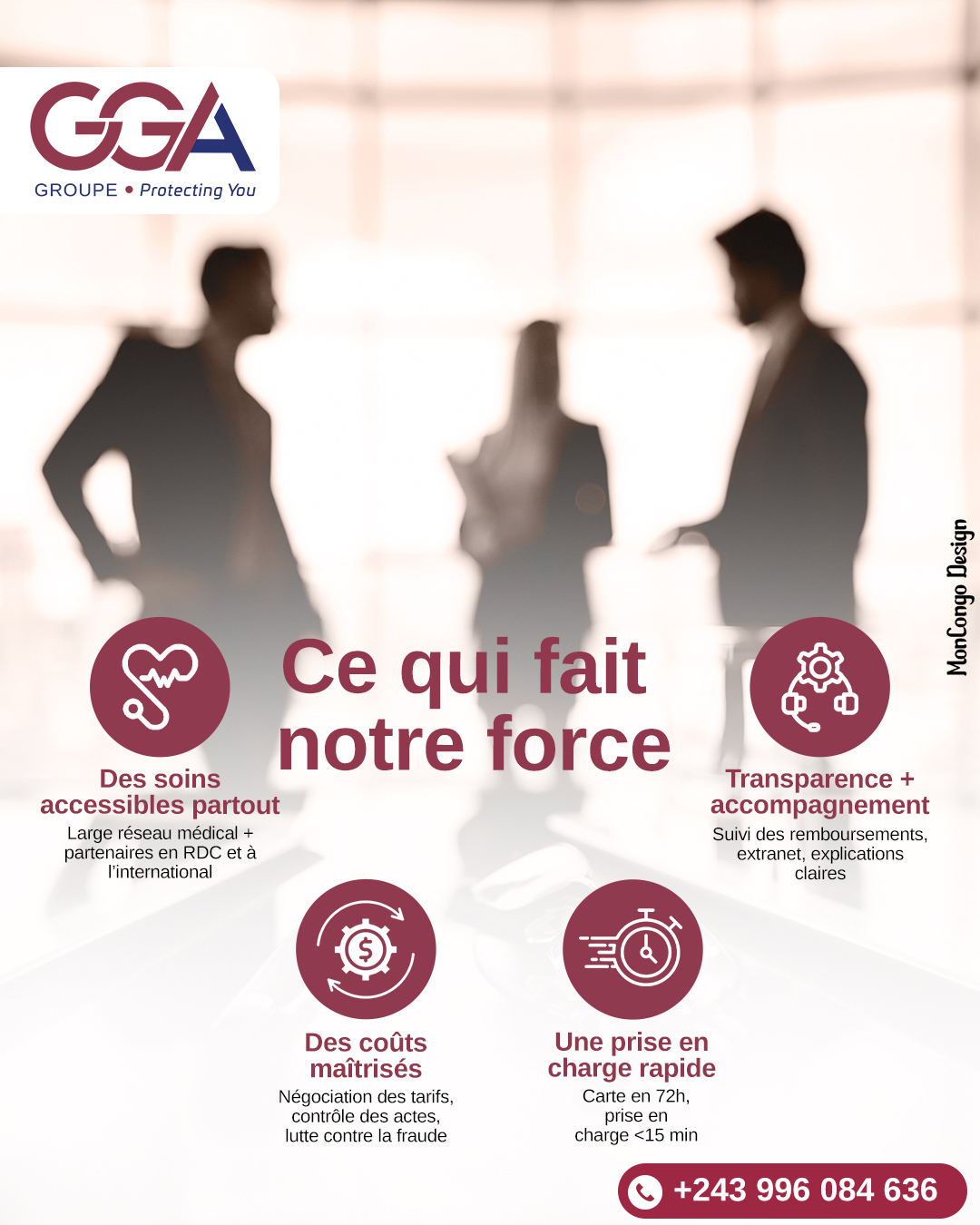 Offrir une gestion santé efficace, transparente et humaine. 