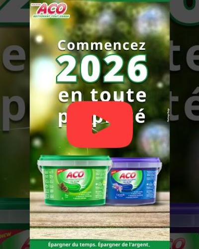 ACO, pour une année propre et saine en 2026.