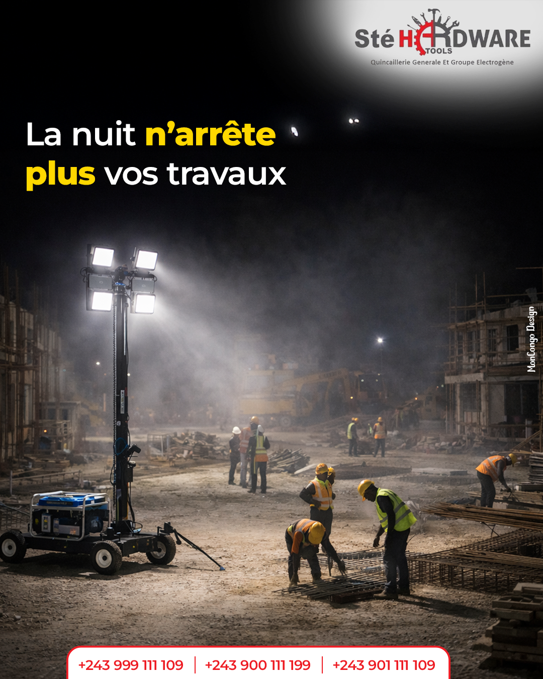 La nuit n’arrête plus vos travaux