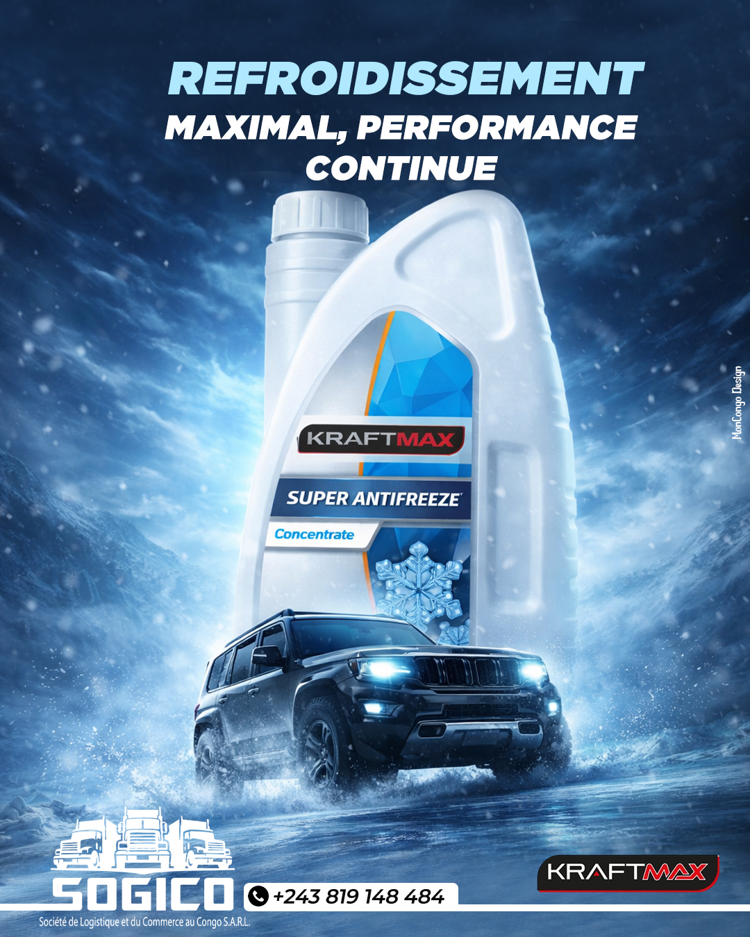 Refroidissement maximal, performance continue