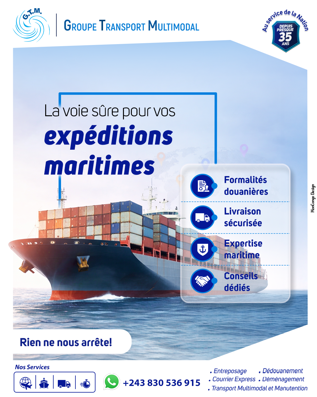 La voie sûre pour vos expéditions maritimes