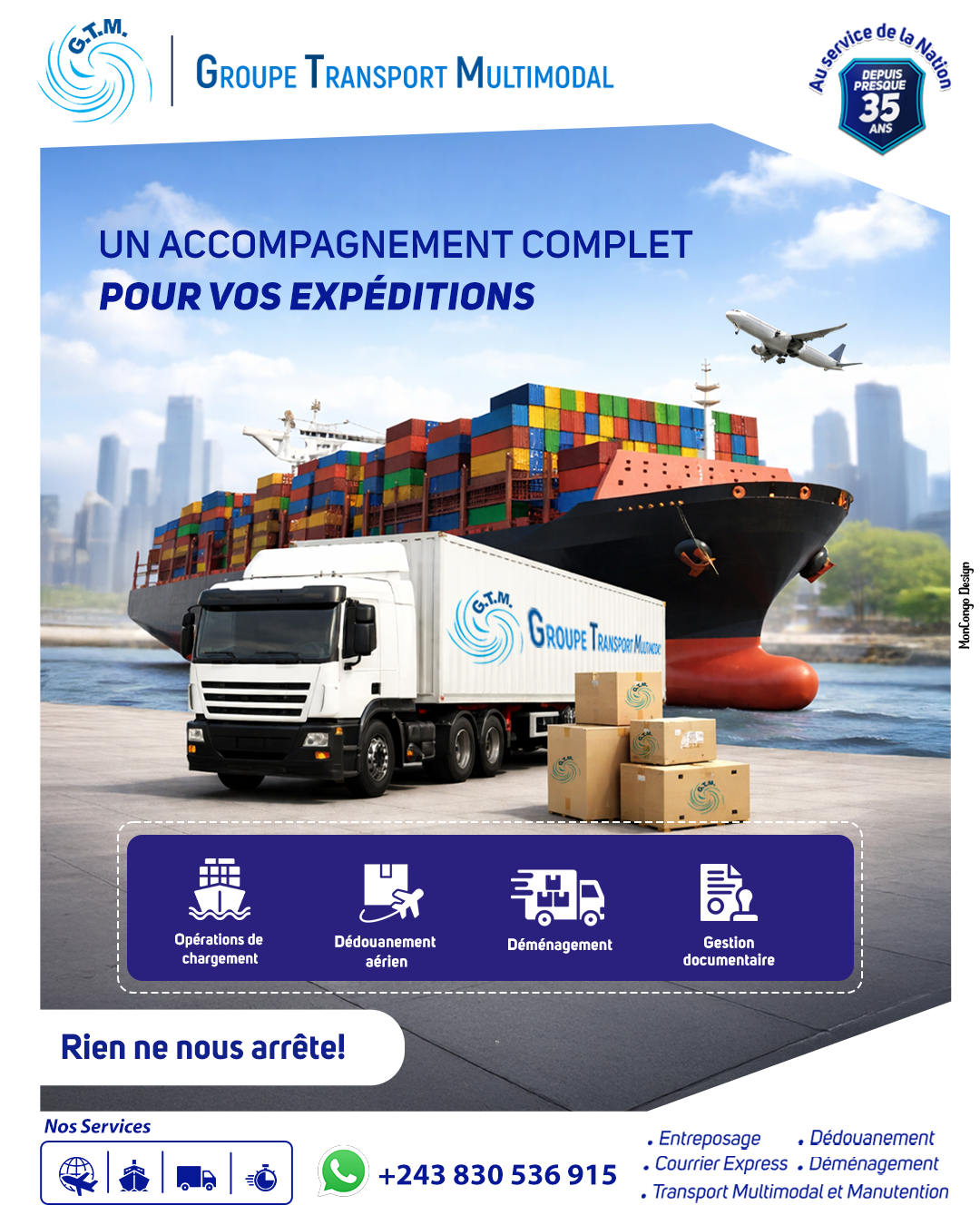 GTM – Votre partenaire logistique de confiance en RDC