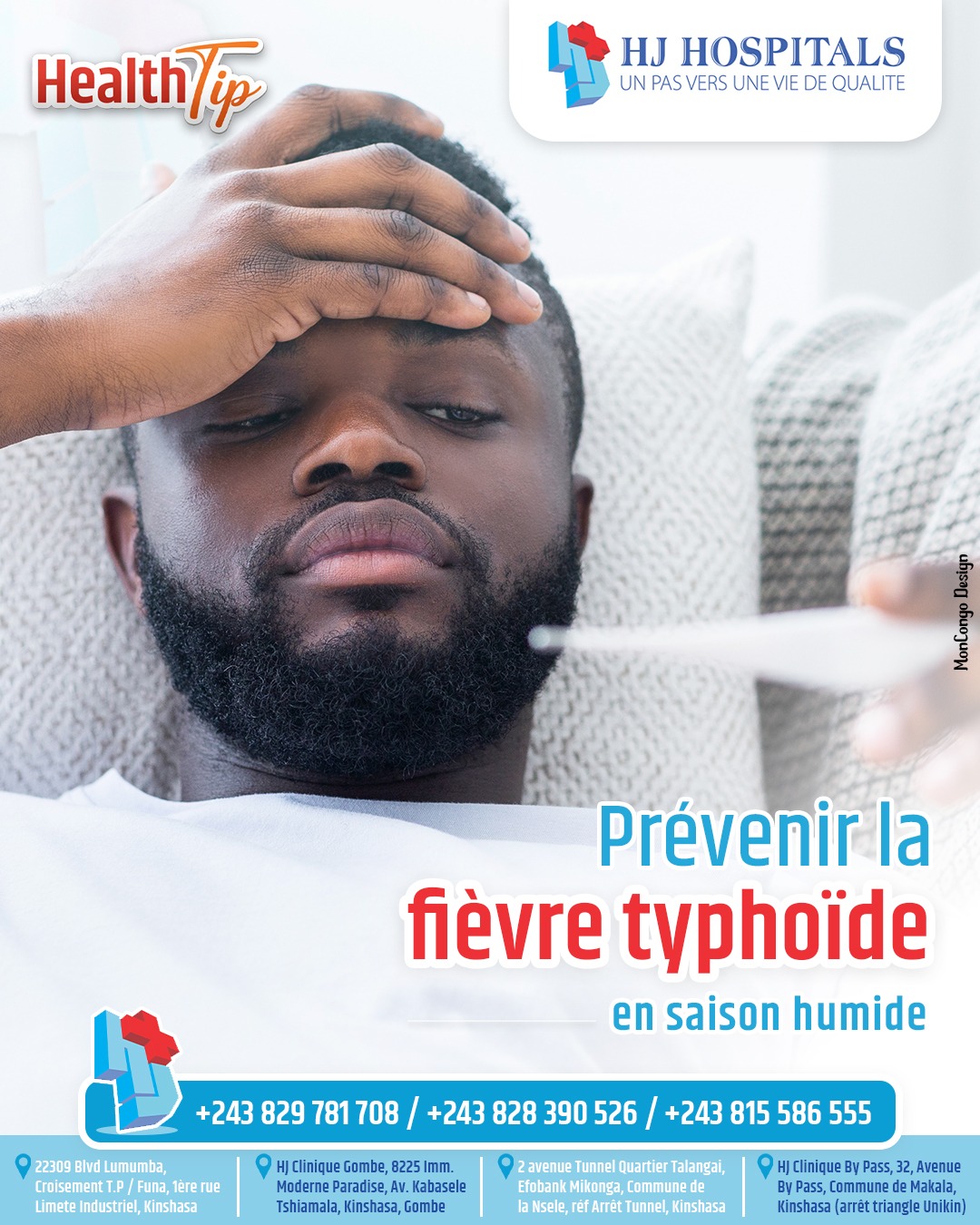 Prévenir la fièvre typhoïde en saison humide