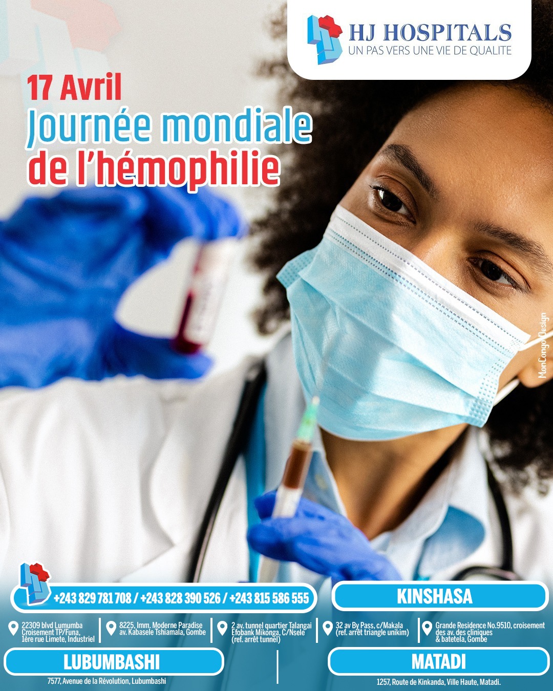 Journée mondiale de l’hémophilie