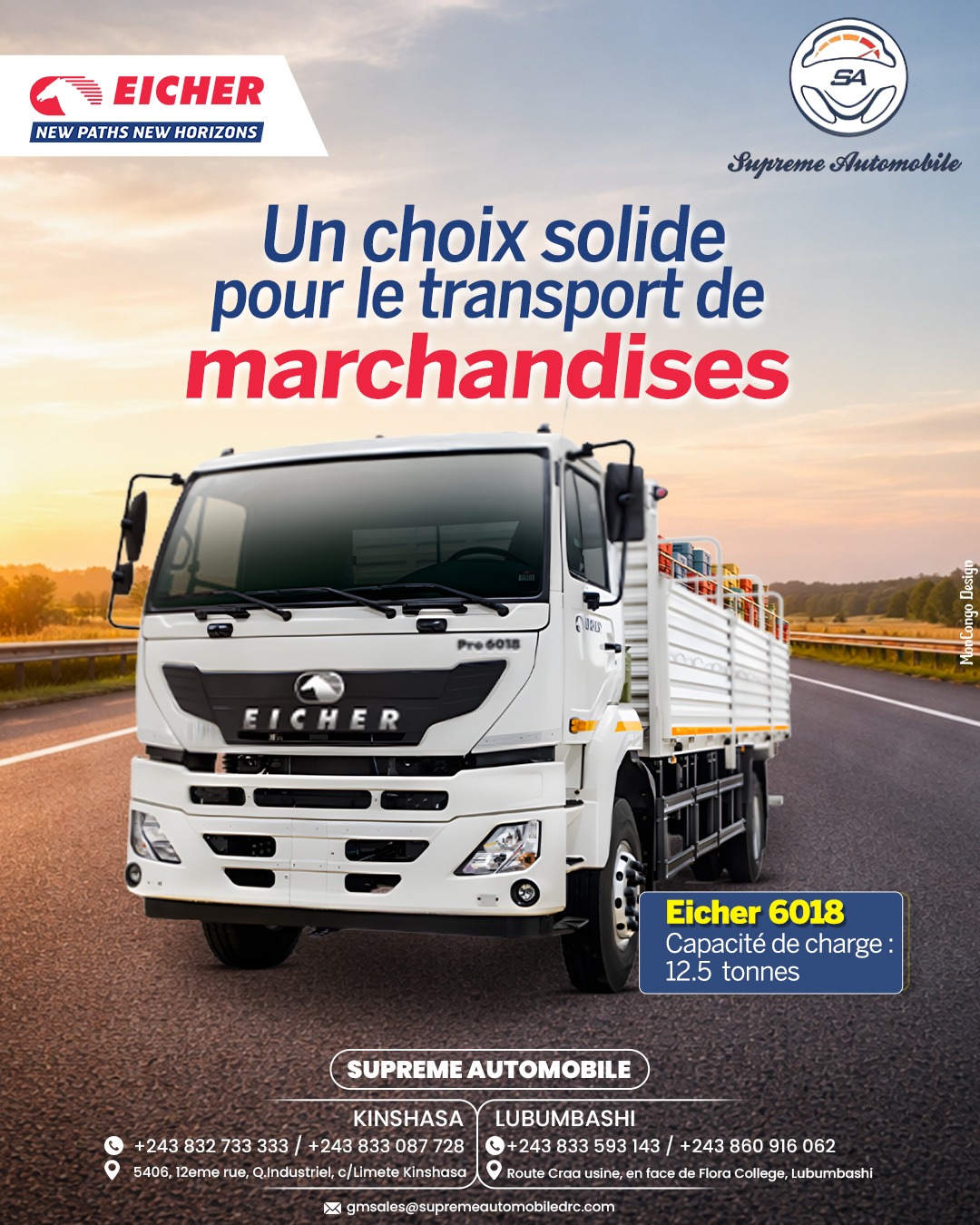 Un choix solide  pour le transport de  marchandises