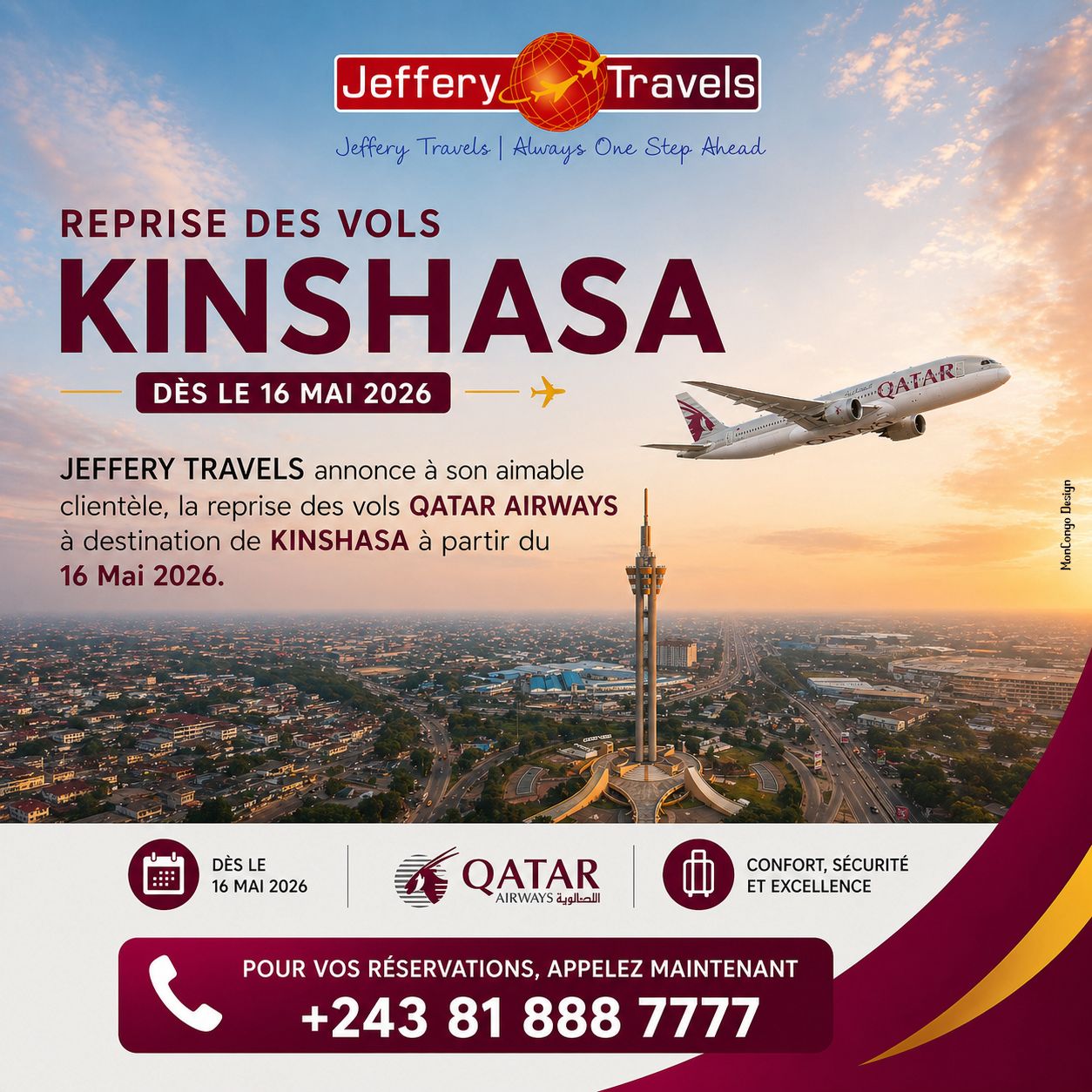 Qatar Airways - reprise des vols à partir du 16 mai