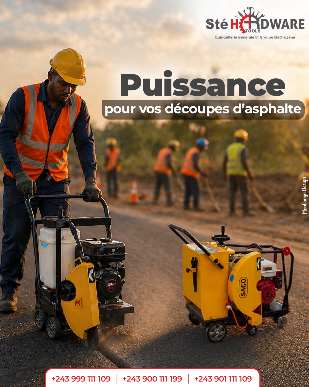 Puissance pour vos découpes d’asphalte