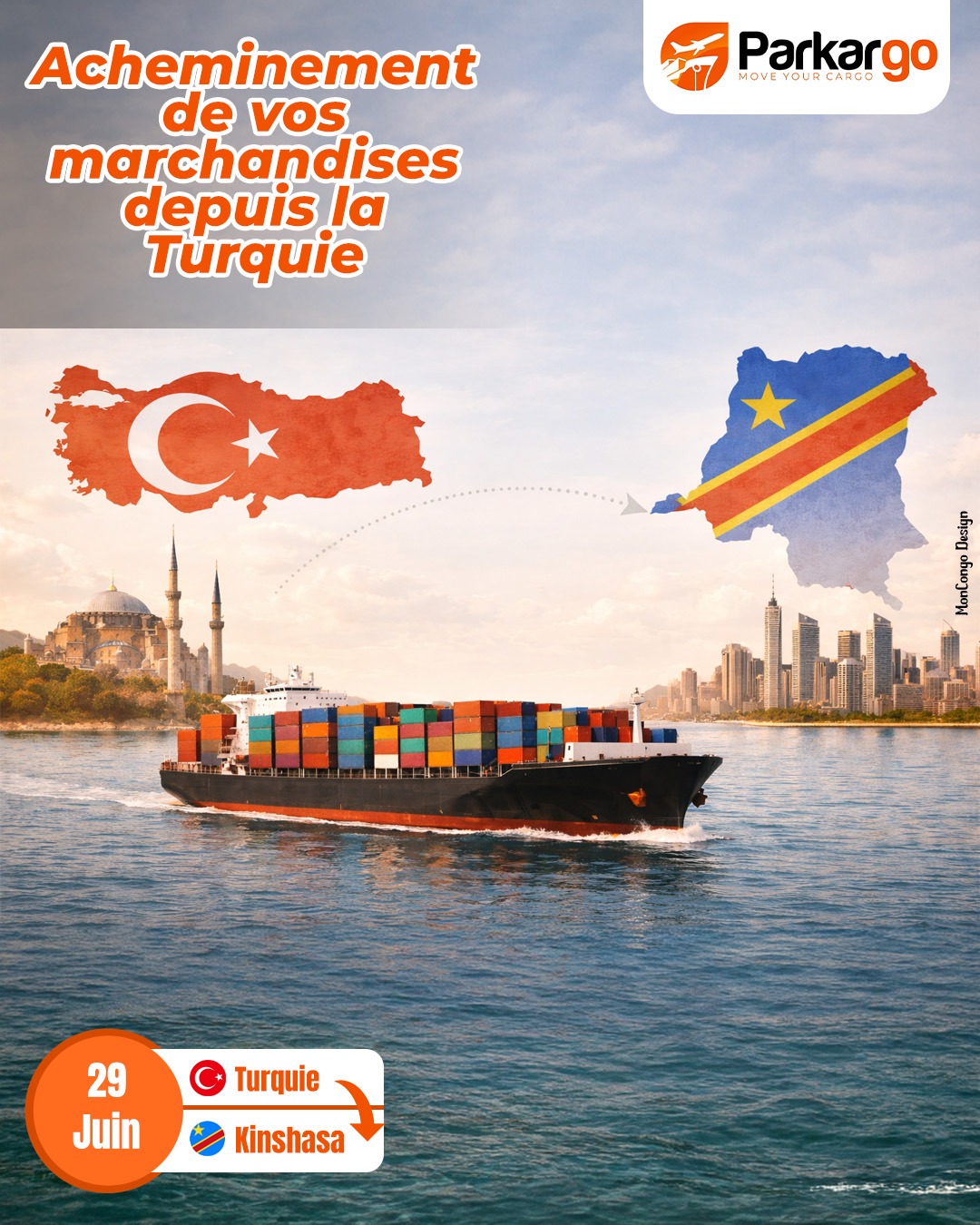 Acheminement de vos marchandises depuis la Turquie