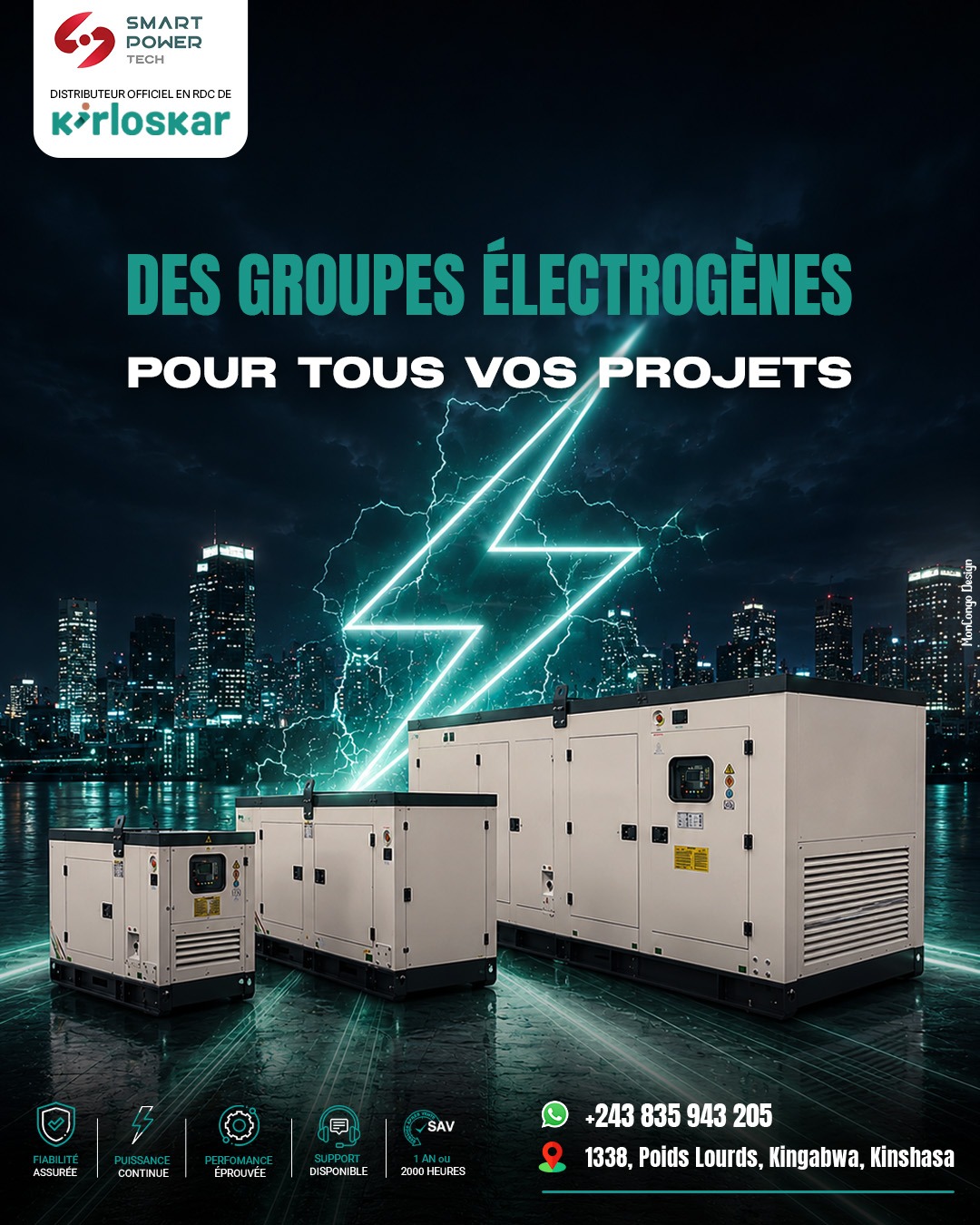 Énergie continue pour vos chantiers 