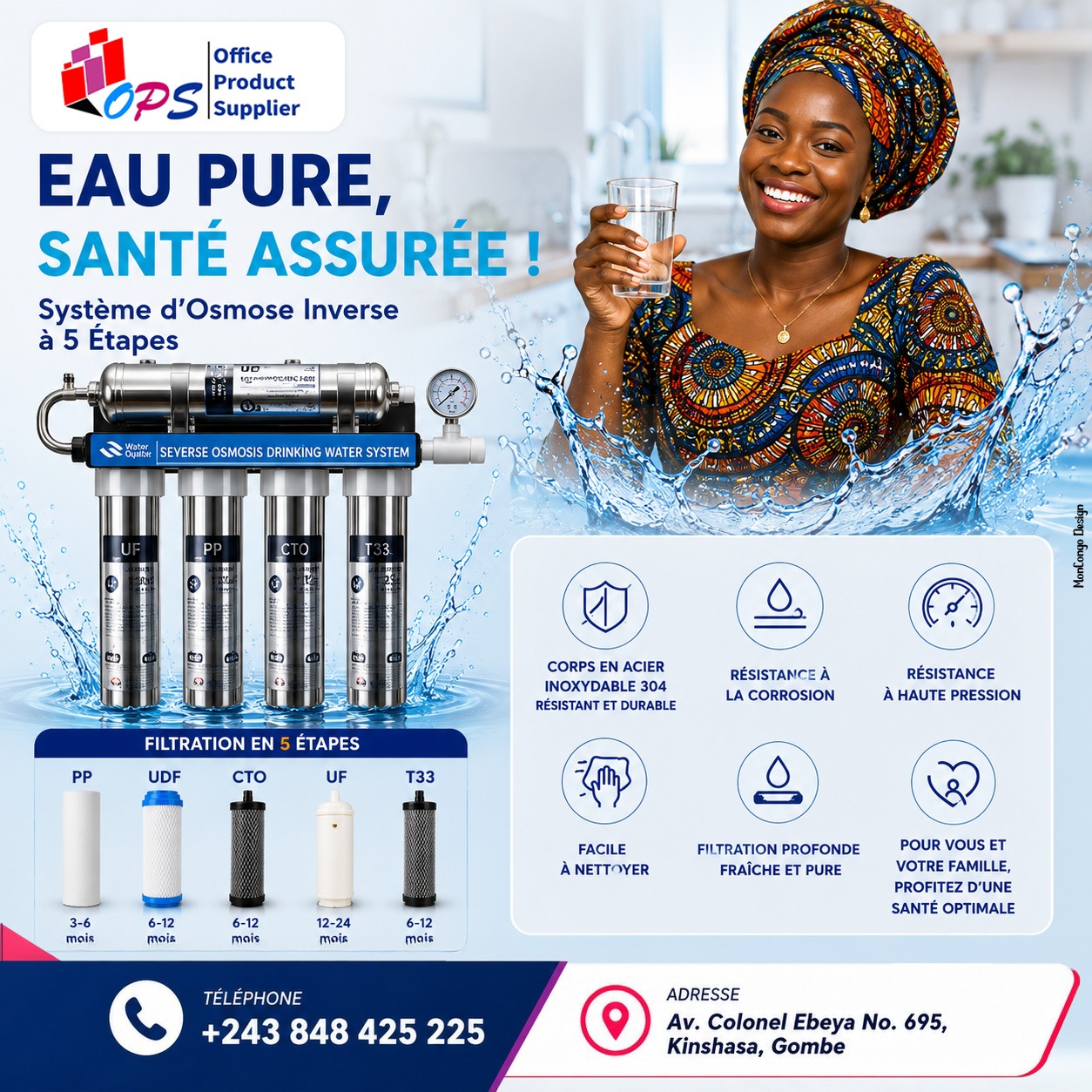 Eau pure à domicile, santé assurée ! 