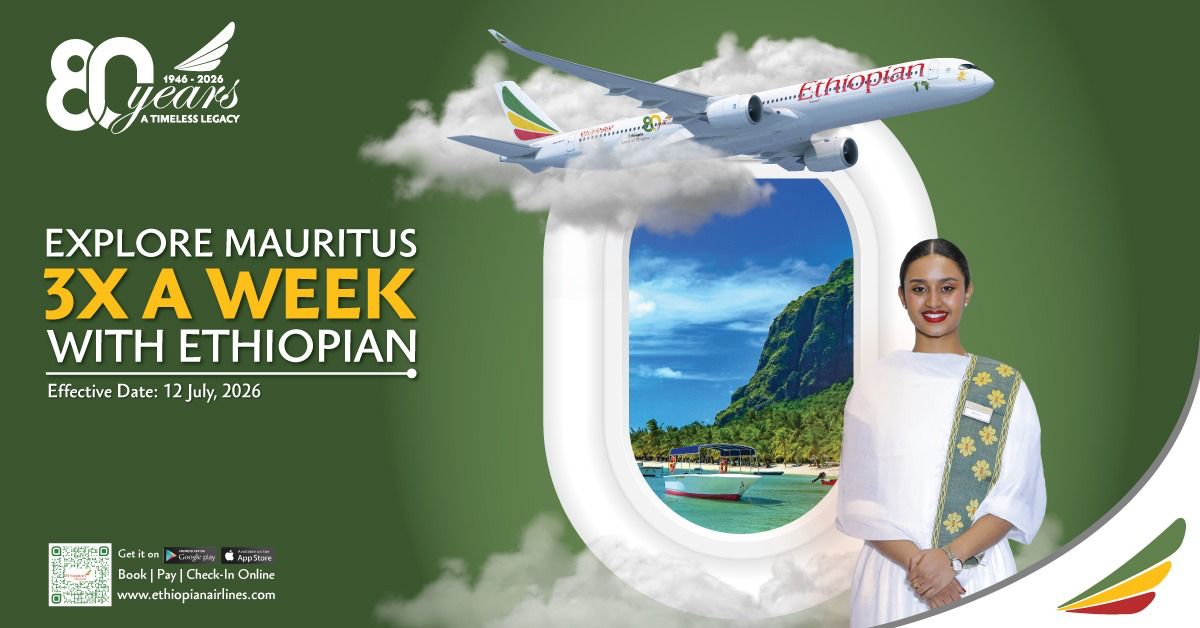 Envolez-vous vers l’Île Maurice avec Ethiopian Airlines !