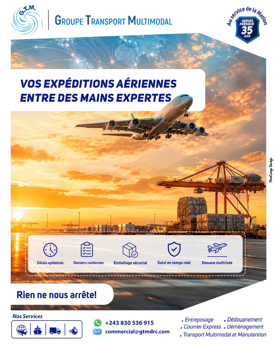 Vos expéditions aériennes entre des mains expertes