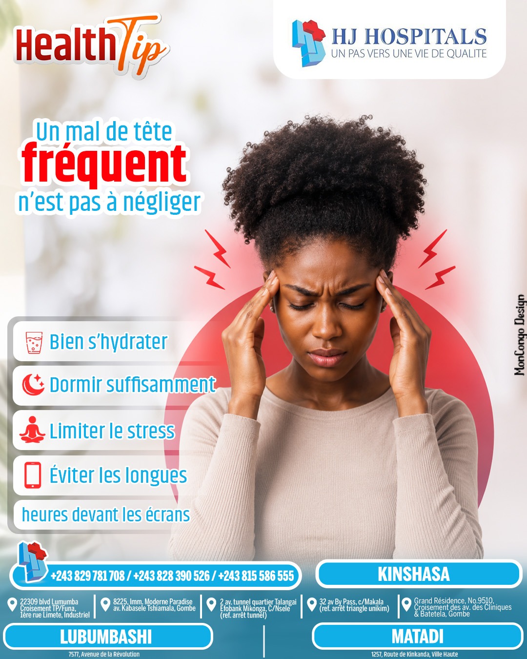 Un mal de tête  fréquent n’est pas à négliger