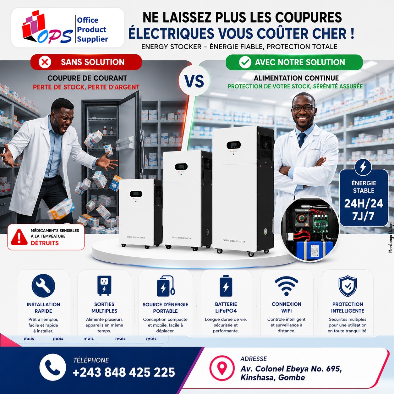 Profitez d’une alimentation stable 24h/24