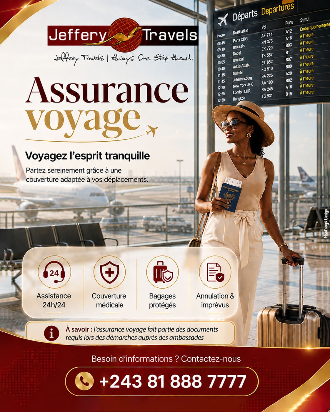 Retard de vol, perte de bagages, imprévus médicaux ou annulation de séjour
