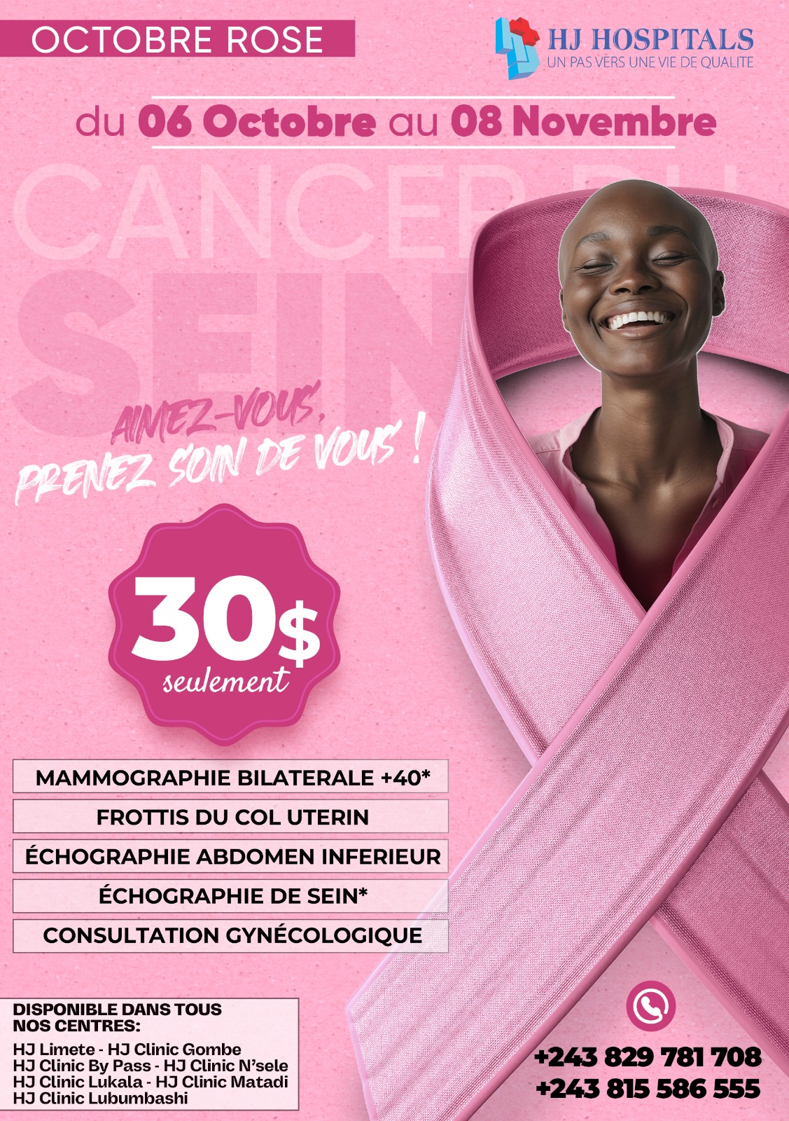 Octobre rose, un mois pour soi et pour sa santé. 