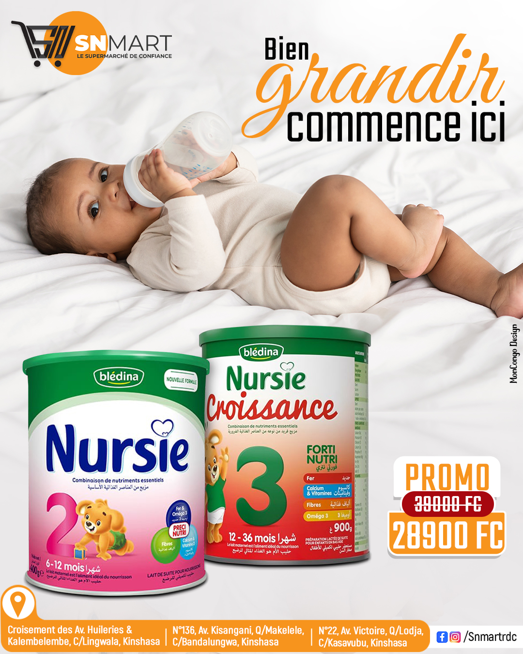 Bien grandir commence chez SN Mart