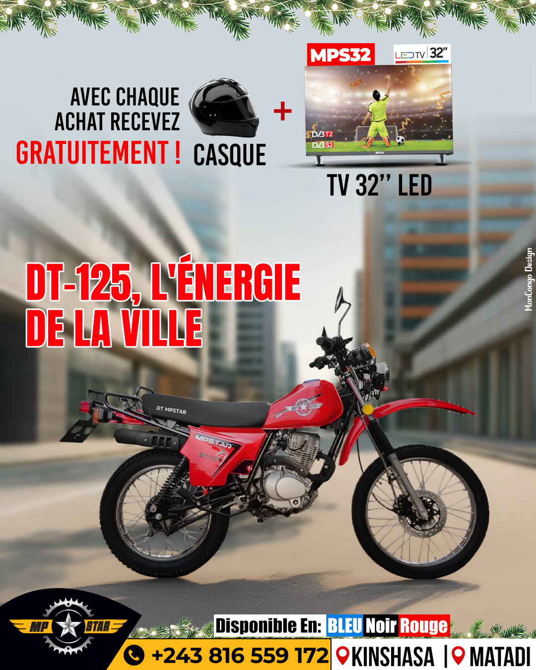 Moto DT-125, l'énergie de la ville