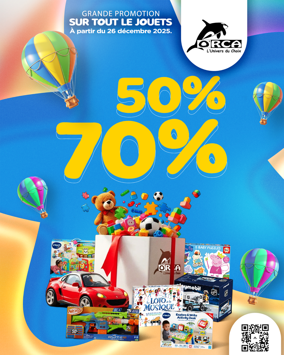 🎁 Jusqu’à –70 % sur les jouets chez ORCA !