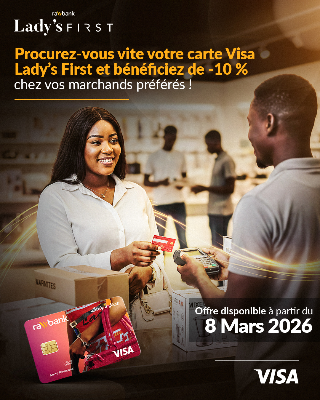 À partir du 8 mars, bénéficiez de 10% de réduction
