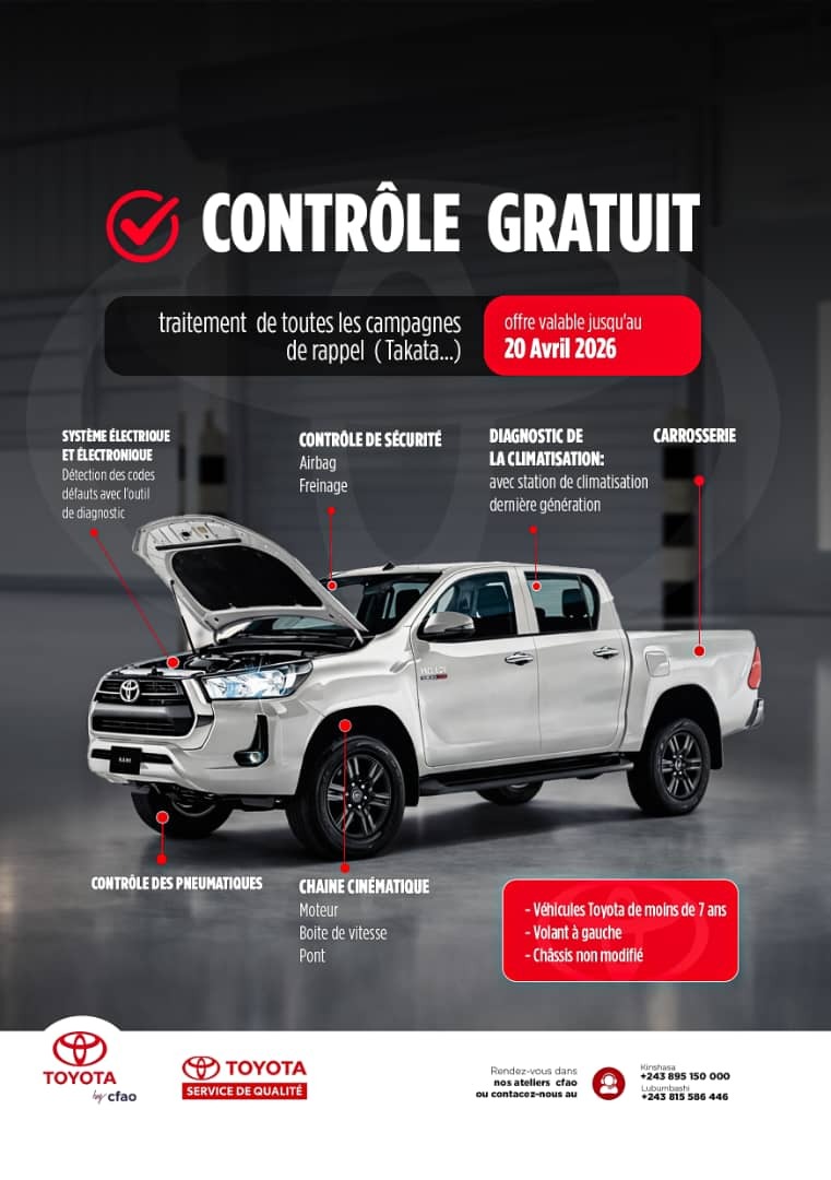 Contrôle gratuit sur rendez-vous jusqu’au 20 avril 2026