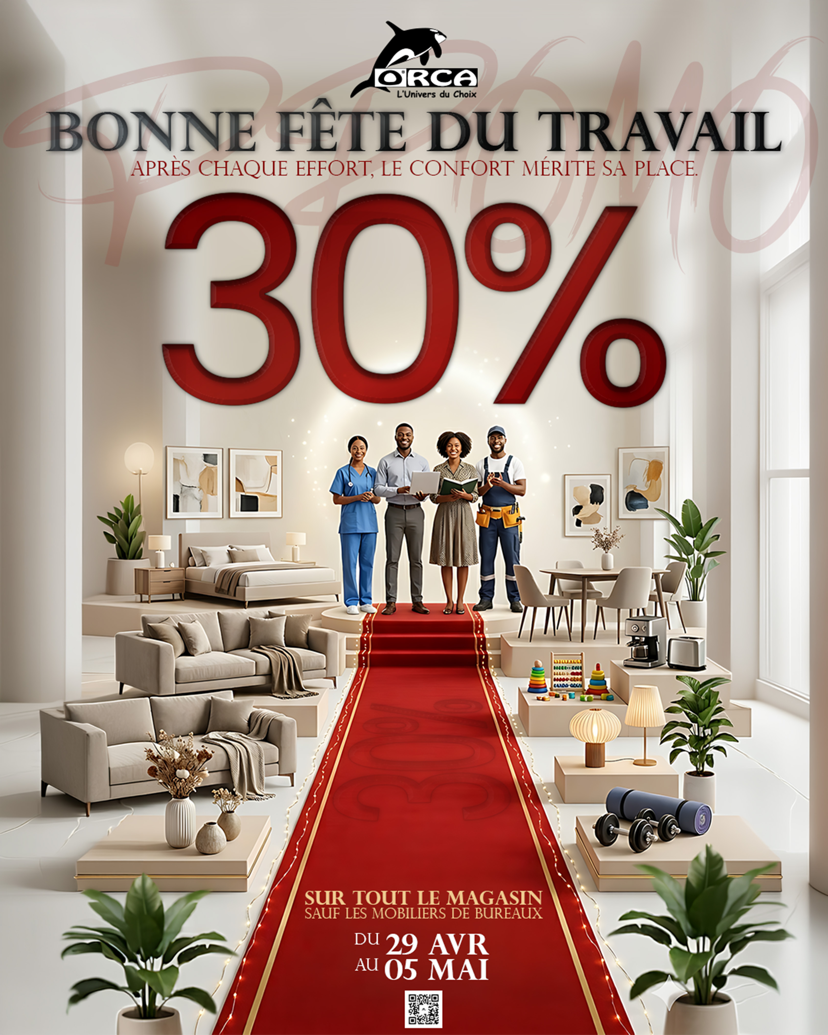 Spéciale fête du travail : Profitez de -30% dès maintenant