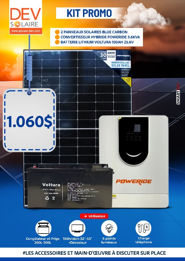 Un kit compact qui fait le nécessaire. Prix PROMO : 1060$