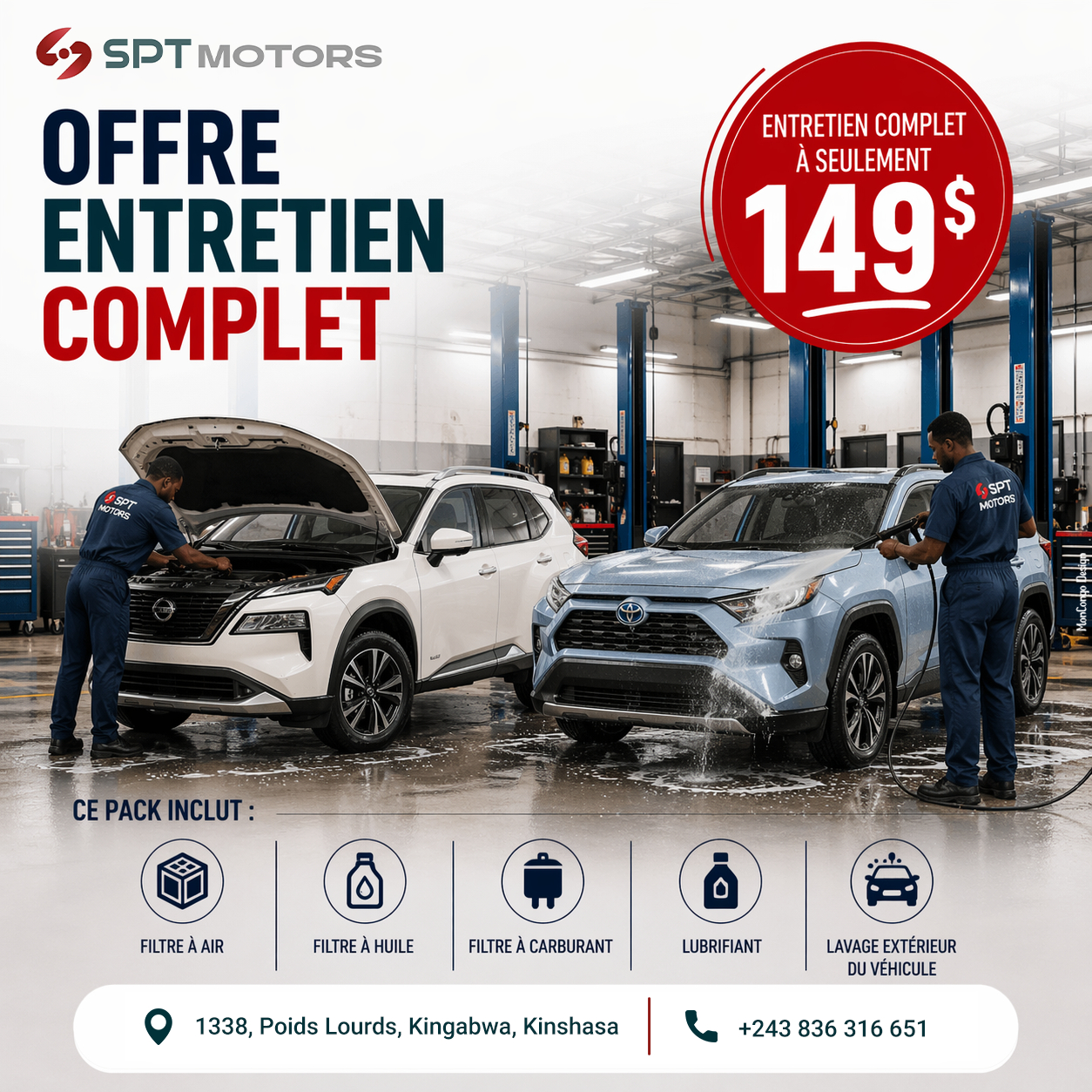 Offre entretien à saisir