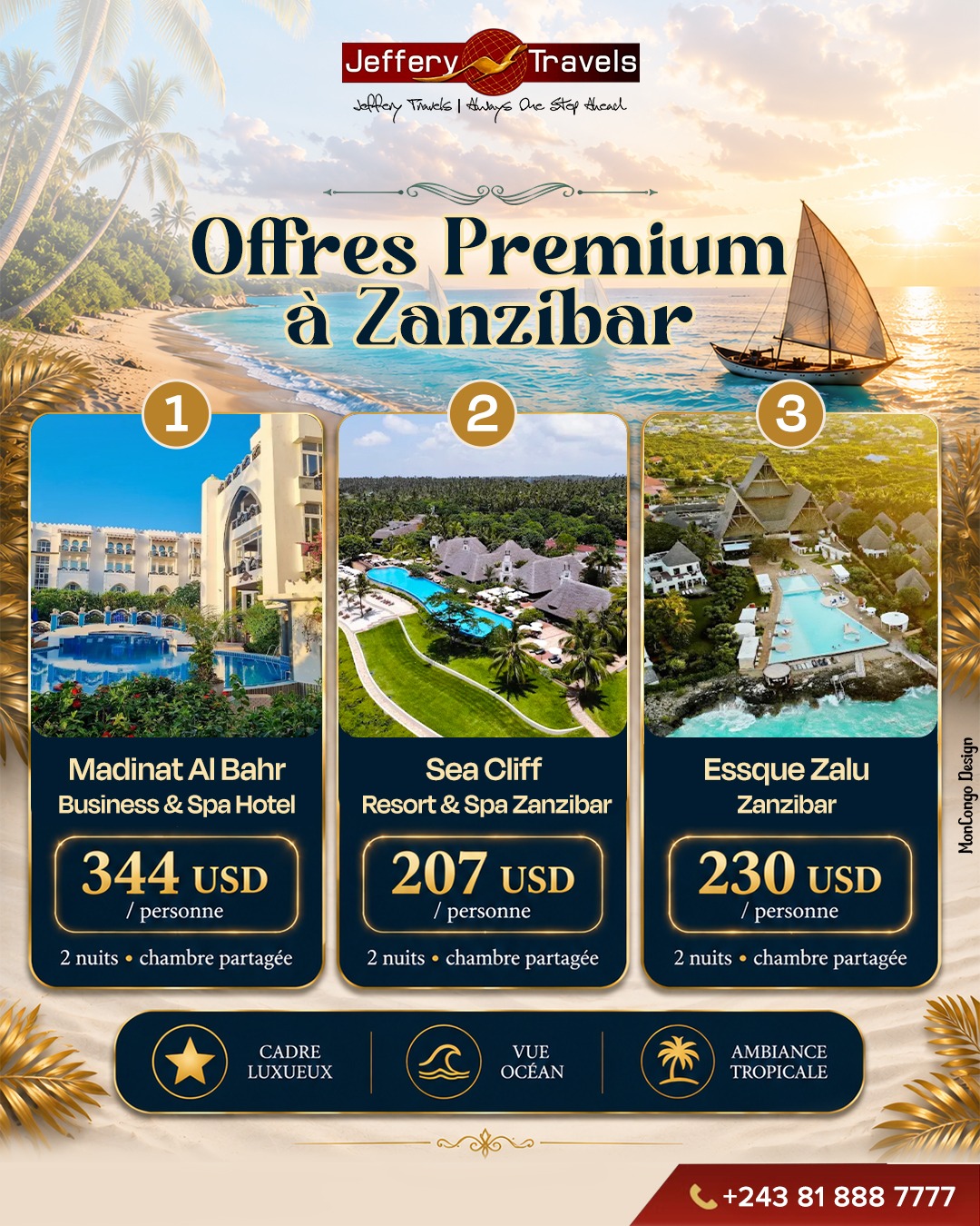 Zanzibar à partir de 207 USD par personne