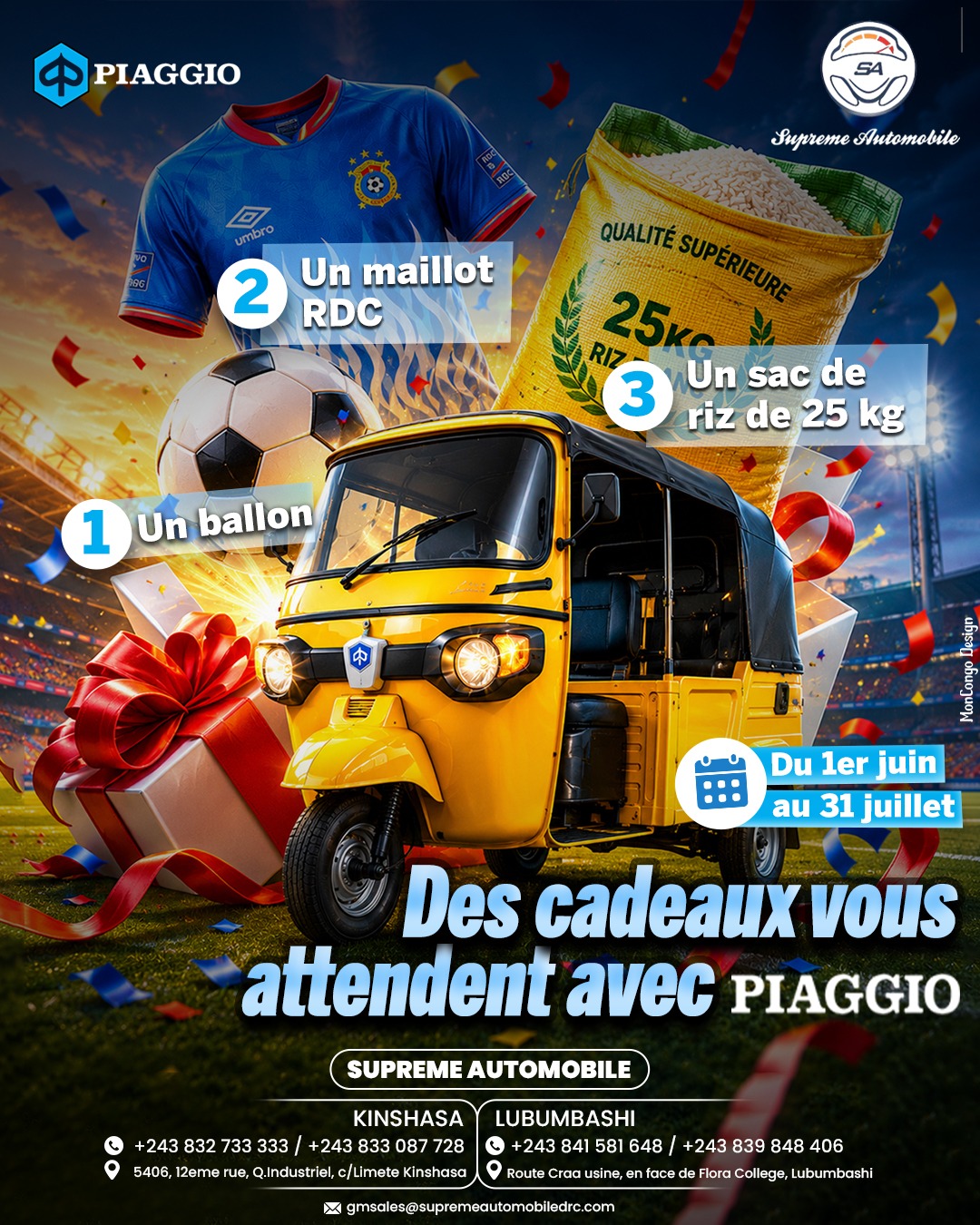 Des cadeaux vous attendent avec Piaggio
