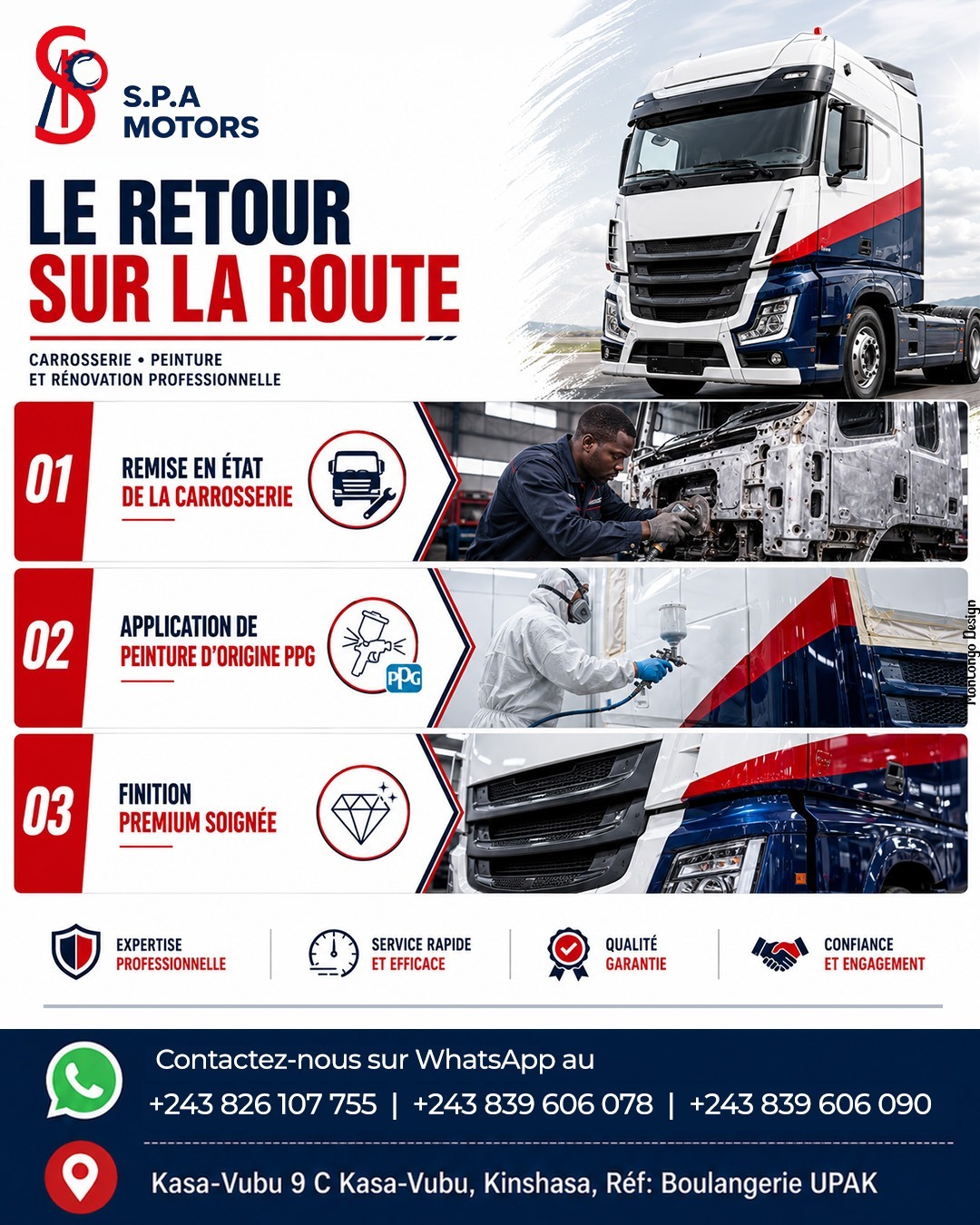 Finition professionnelle pour vos camions