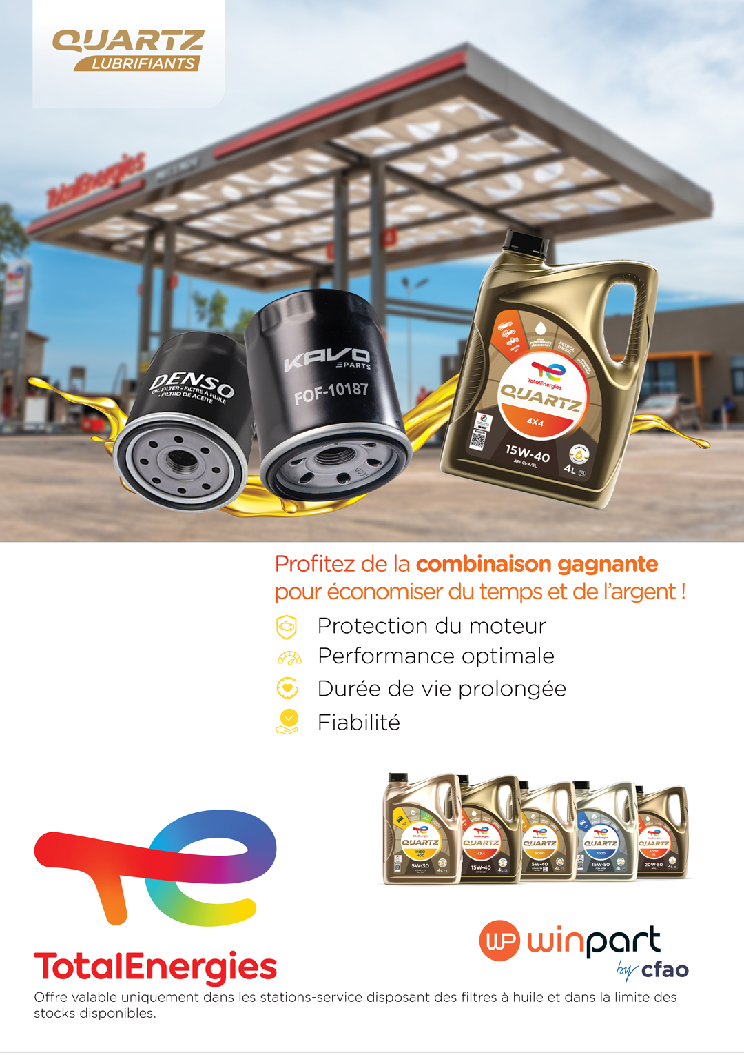 Nos filtres disponibles dans les stations TotalEnergies