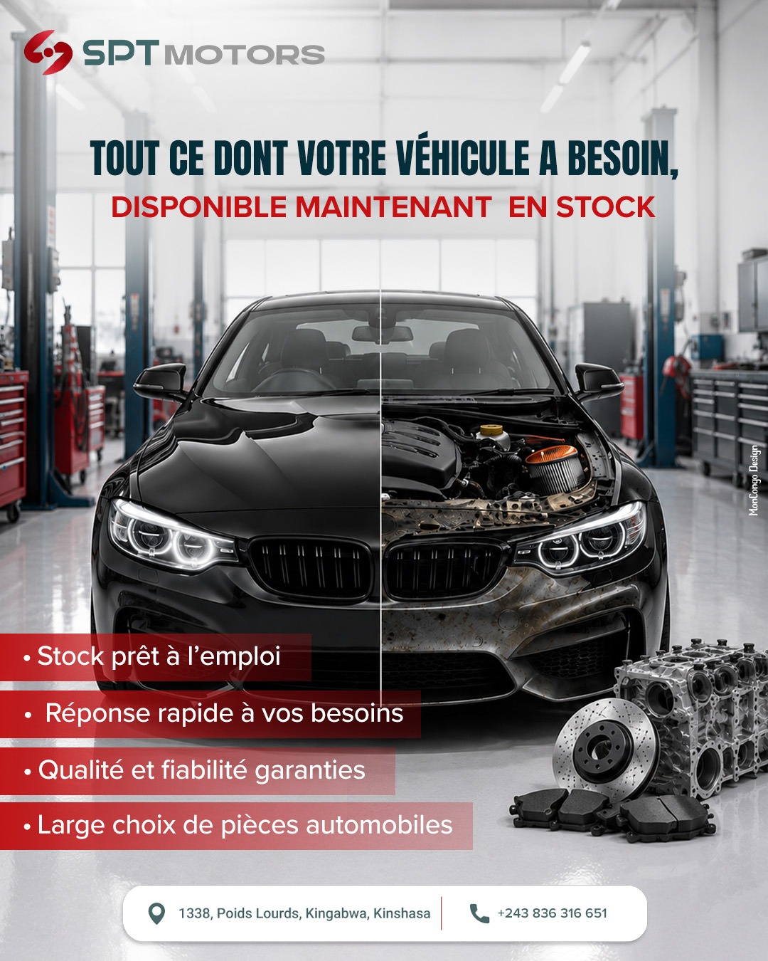 Tout pour votre véhicule, disponible immédiatement en stock